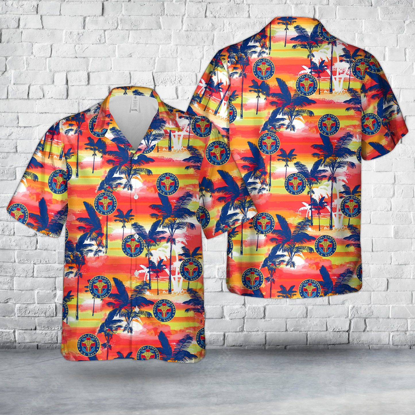 US Navy Hospital Corpsman Hawaiian Shirt