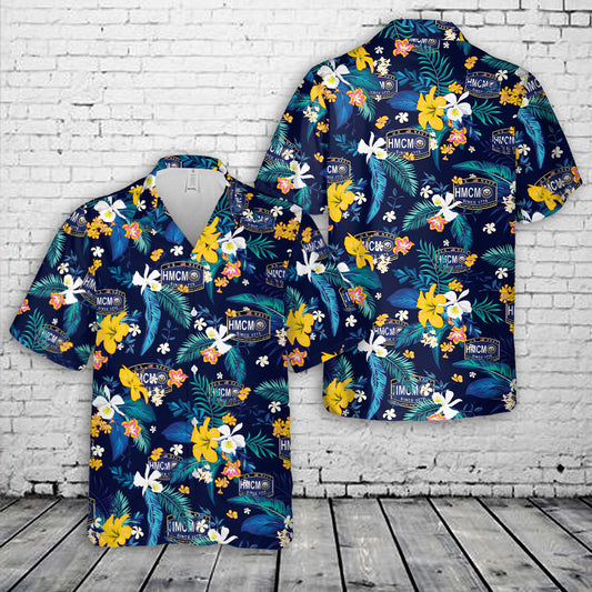 US Navy Hospital Corpsman Master Chief Petty Officer Hawaiian Shirt