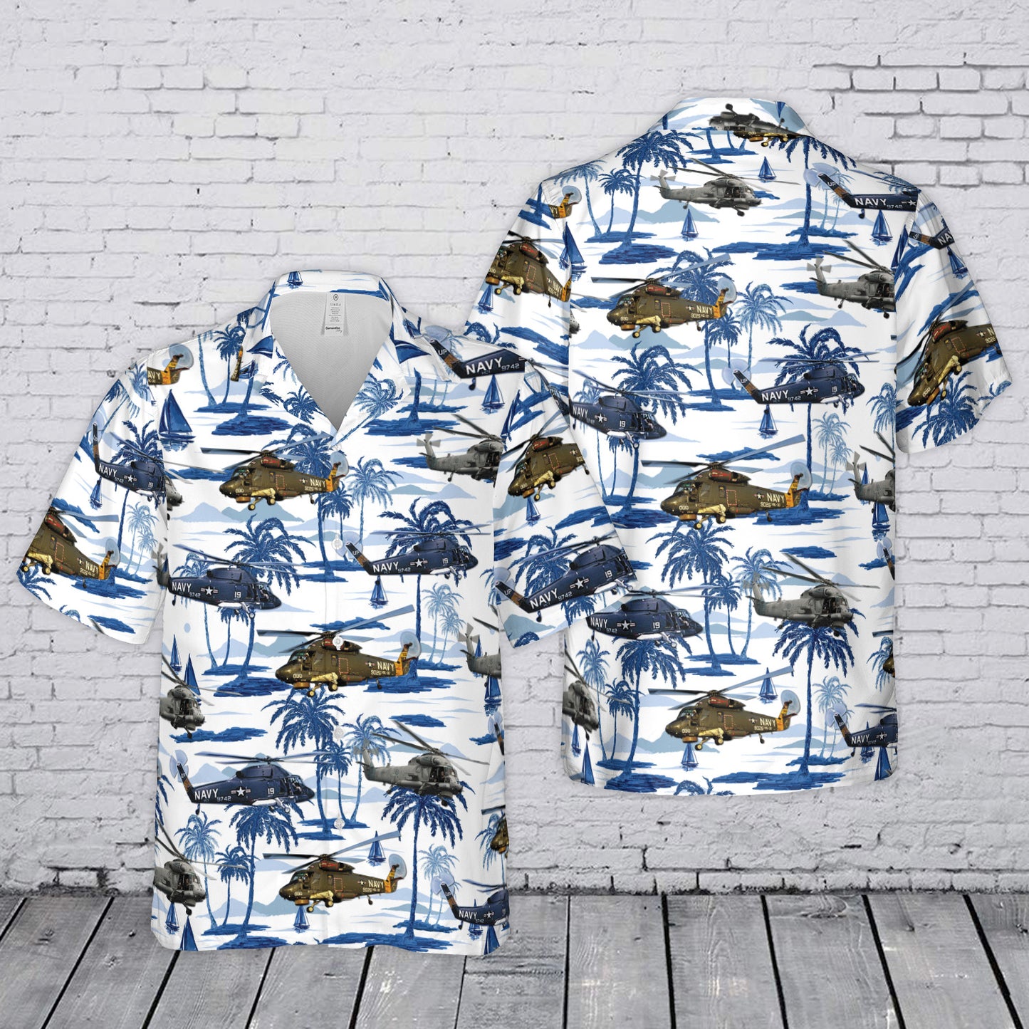 US Navy Kaman SH-2 Seasprite Hawaiian Shirt