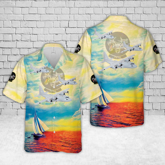 US Navy Lockheed Martin C-130F, VX-30 Bloodhounds Hawaiian Shirt