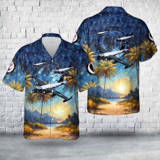 US Navy Lockheed Martin P2V7 VP-24 Batmen Hawaiian Shirt