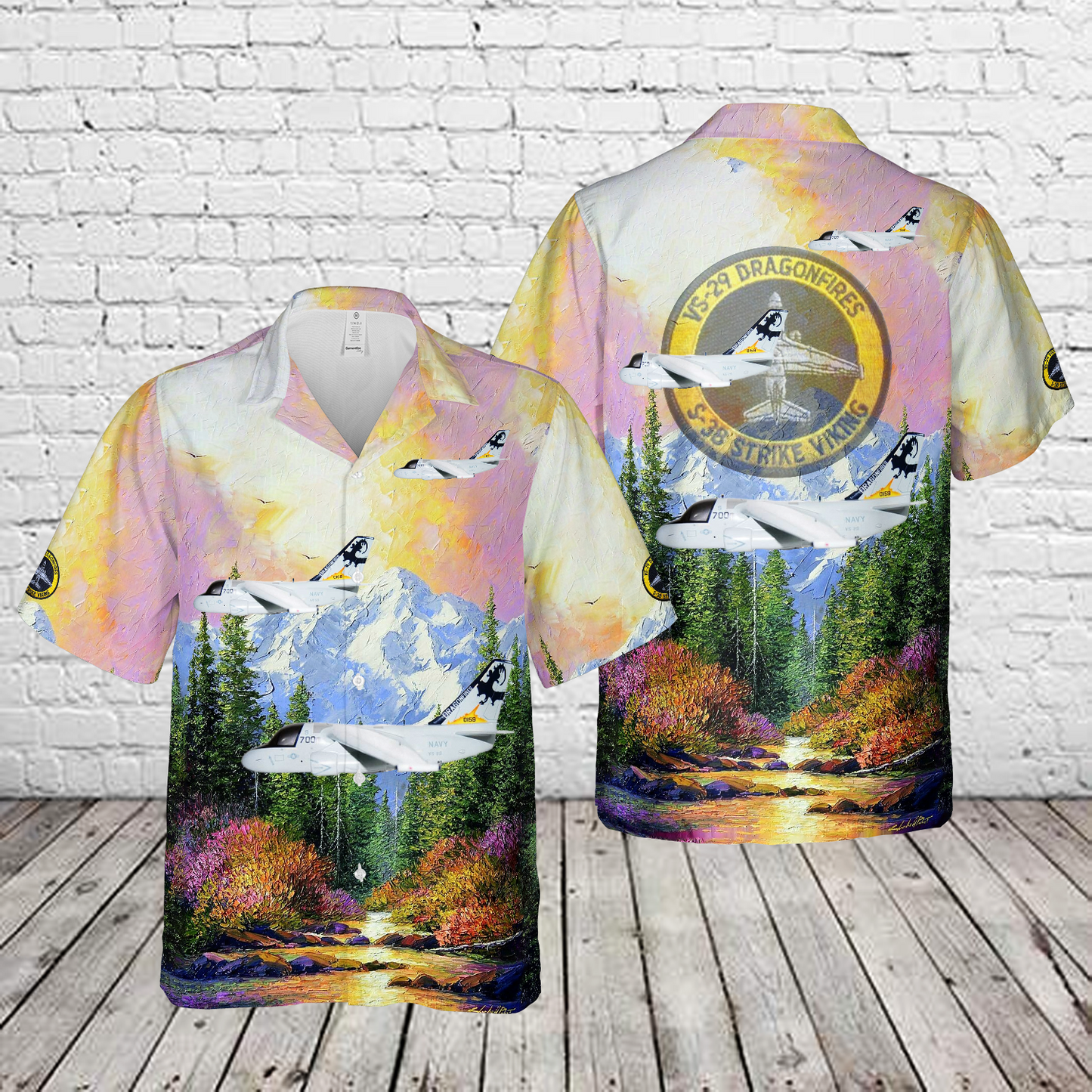 US Navy Lockheed Martin S-3B Viking VS-29 Hawaiian Shirt