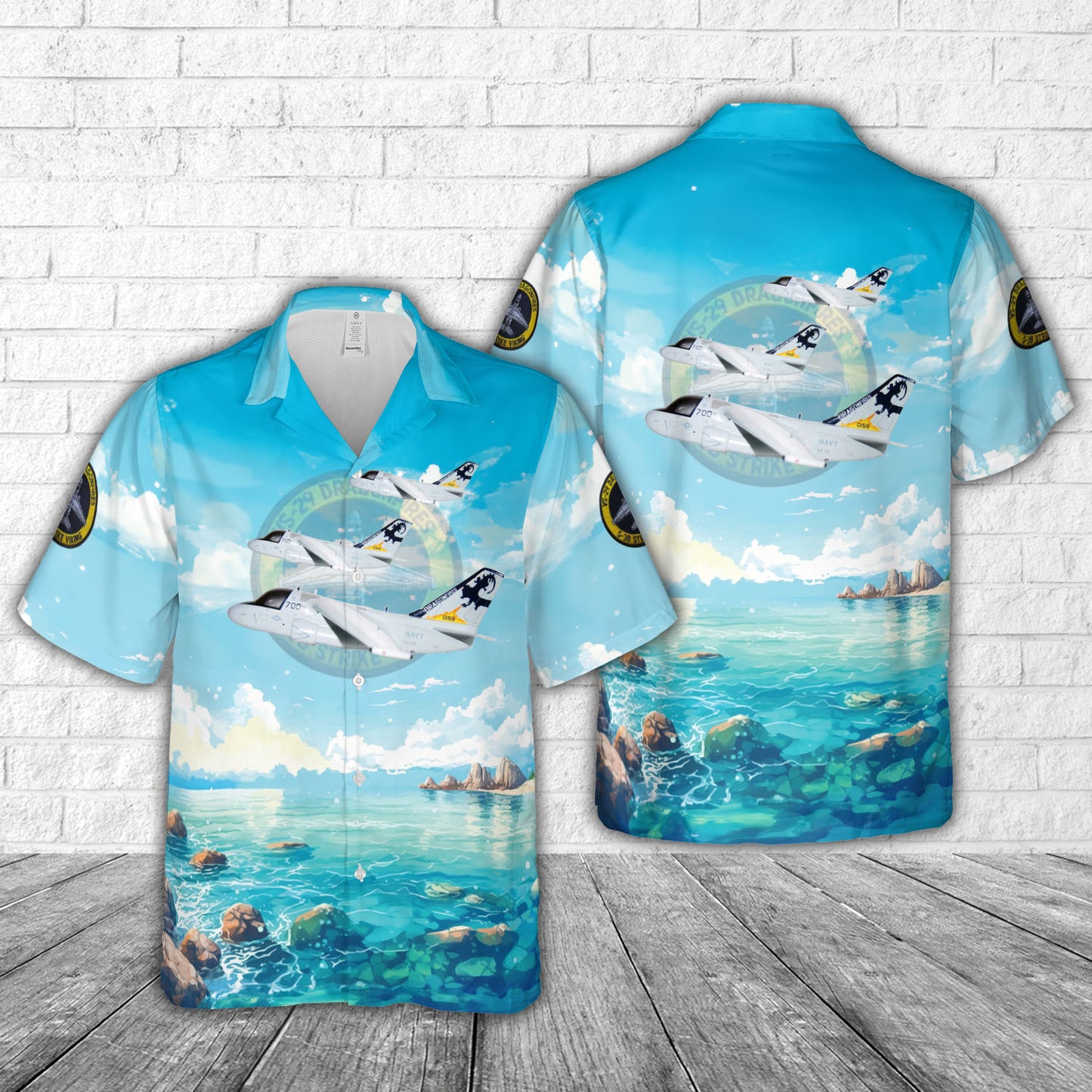 US Navy Lockheed Martin S-3B Viking VS-29 Hawaiian Shirt