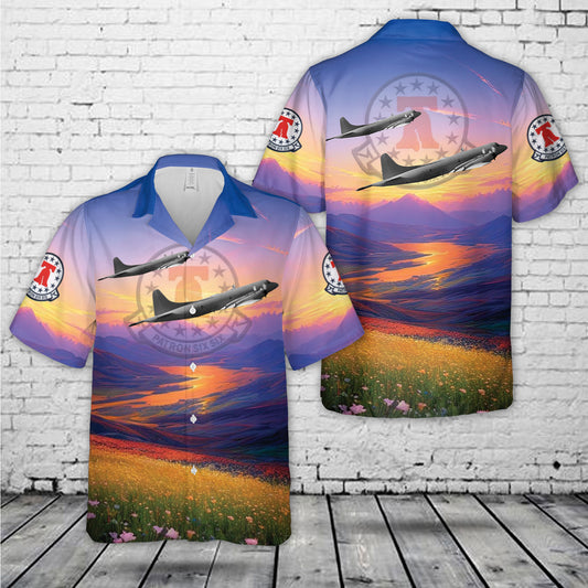 US Navy Lockheed P-3B Orion, VP-66 Liberty Bells (1990) Hawaiian Shirt
