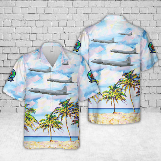 US Navy Lockheed P-3C Orion Patrol Squadron Eight (VP-8) The Fighting Tigers, LC207 / 158207. NAS Jacksonville, FL Hawaiian Shirt