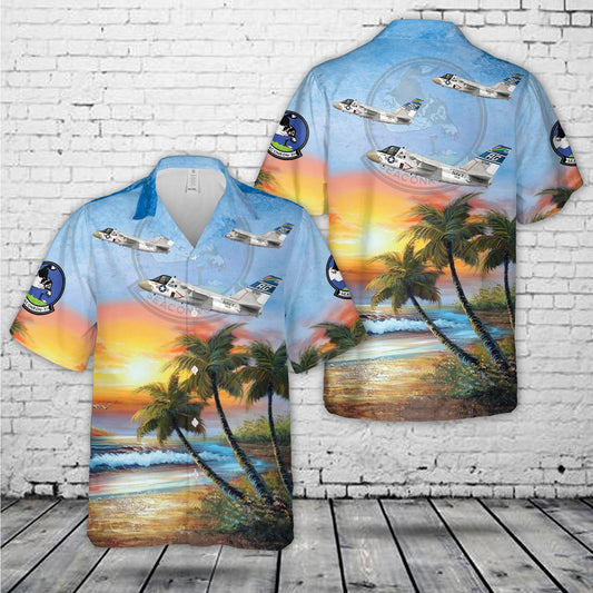 US Navy Lockheed S-3A Viking VS-31 Topcats, AG700 / 159769. CVW-7, USS Independence CV-62 - 1978 Hawaiian Shirt