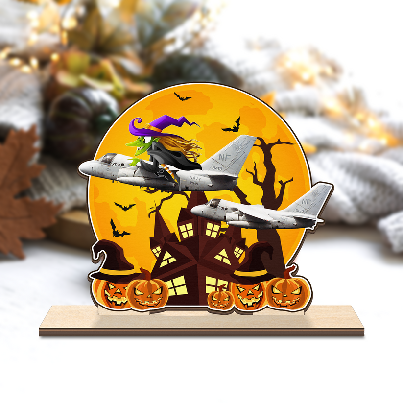 US Navy Lockheed S-3B Viking Of VS-21 Halloween Custom Shape Wood Stan ...