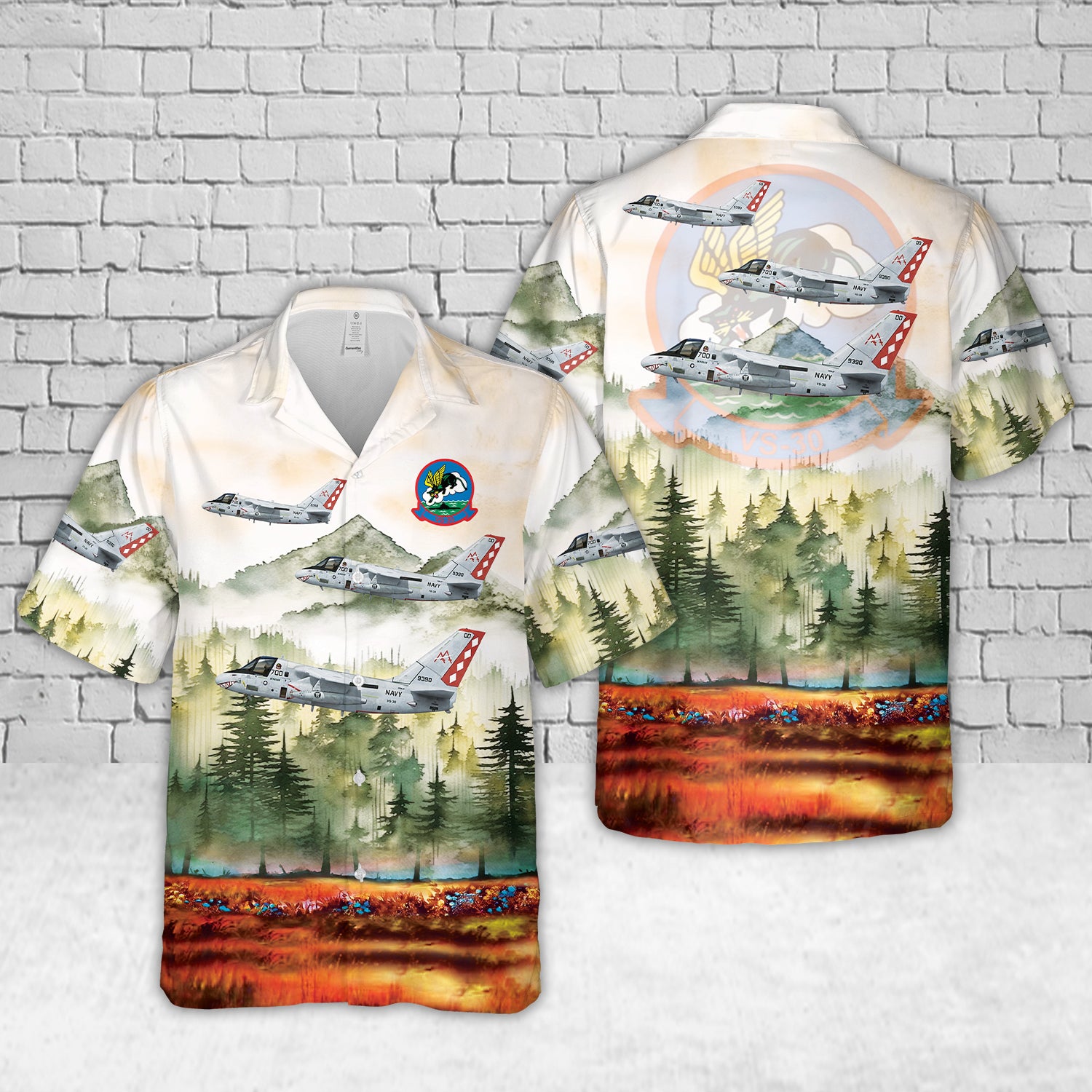 US Navy Lockheed S-3B Viking VS-30 Diamond Cutters Hawaiian Shirt ...