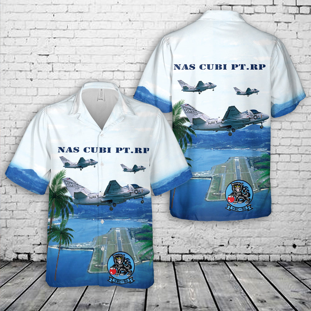 US Navy Lockheed US-3A Viking VRC-50 Hawaiian Shirt