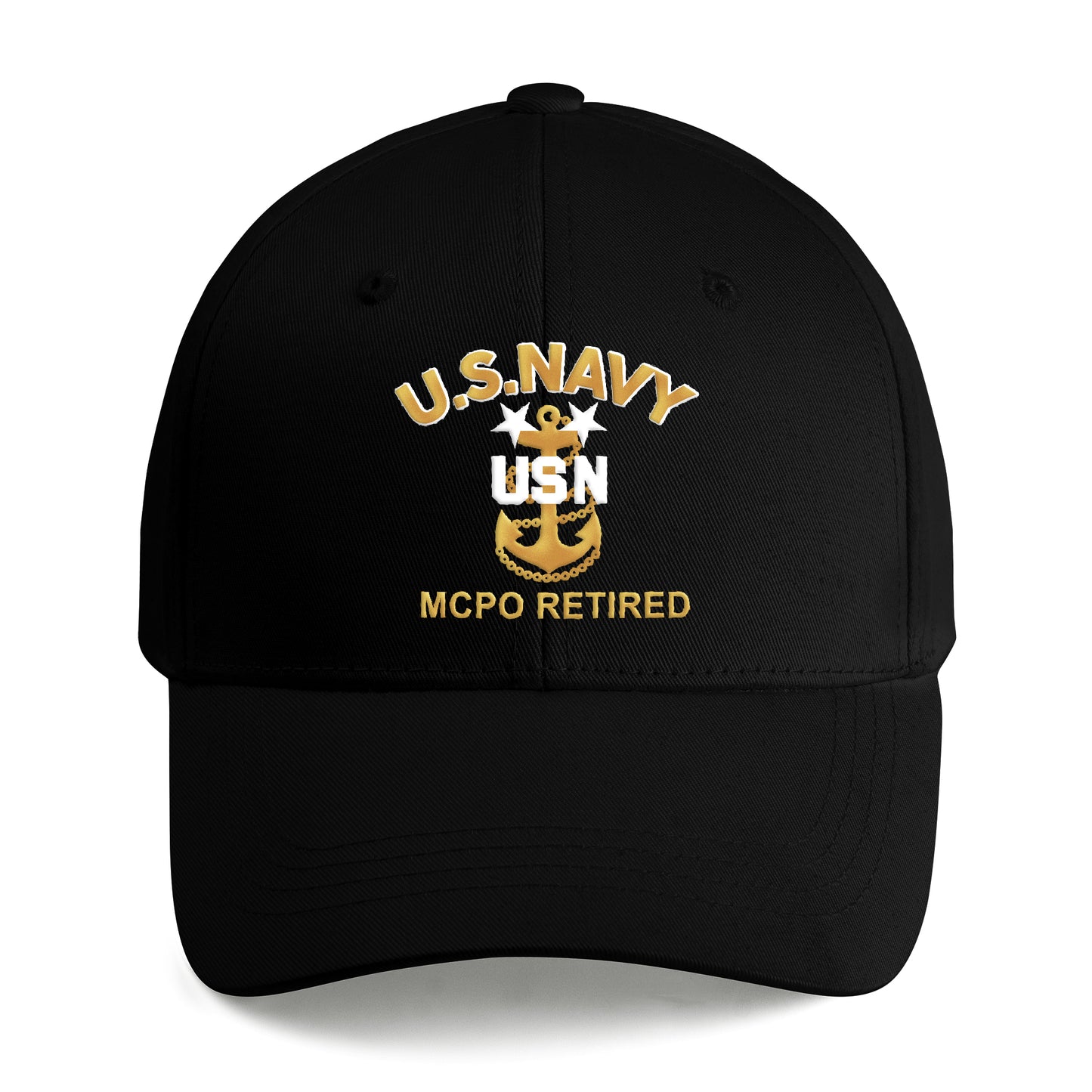 US Navy MCPO, E-9, Master Chief Petty Officer Embroidered Cap