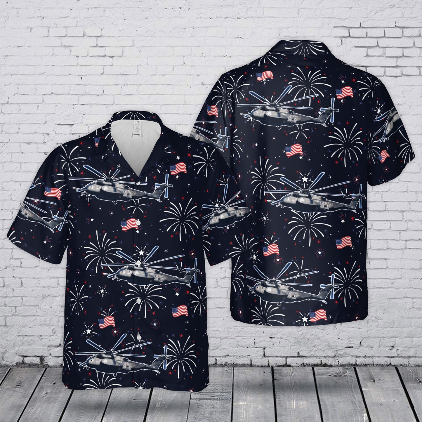 US Navy MH-53E Sea Dragon 4th July 250th Anniversary 1776-2026 Hawaiian Shirt