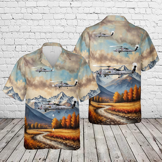 US Navy MH-60R Seahawk HSM-46 Grandmasters, HQ470 / 162027. NAS Mayport, FL Hawaiian Shirt