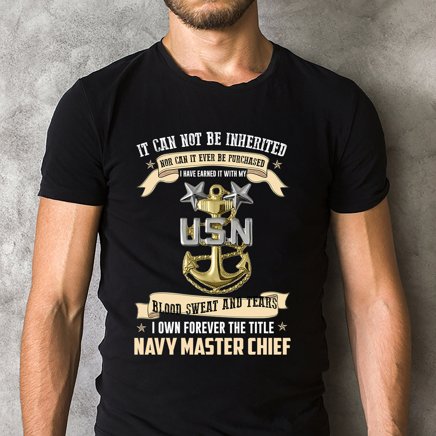 US Navy Master Chief Classic Unisex T-Shirt Gildan 5000 (Made In US)