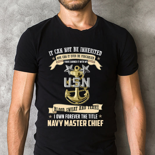 US Navy Master Chief Classic Unisex T-Shirt Gildan 5000 (Made In US)