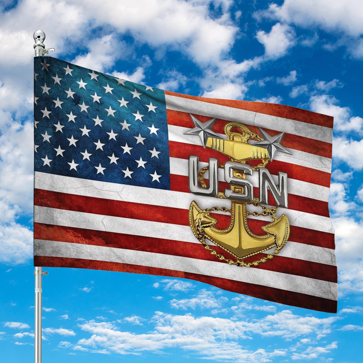 US Navy Master Chief Flag