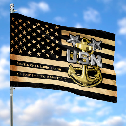 US Navy Master Chief House Flag