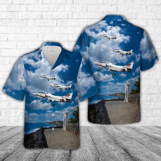 US Navy McDonnell Douglas TA-4J Skyhawk 'Ginny Girl' Hawaiian Shirt