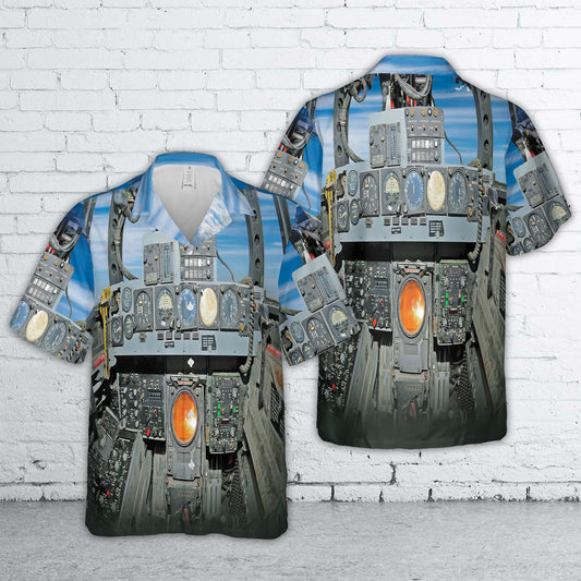 US Navy McDonnell F-4S Phantom II Cockpit Hawaiian Shirt