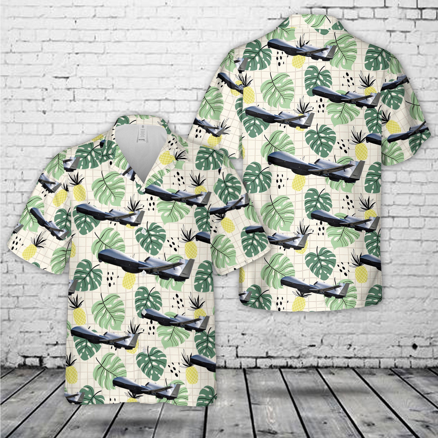 US Navy Northrop Grumman MQ-4C Triton Hawaiian Shirt