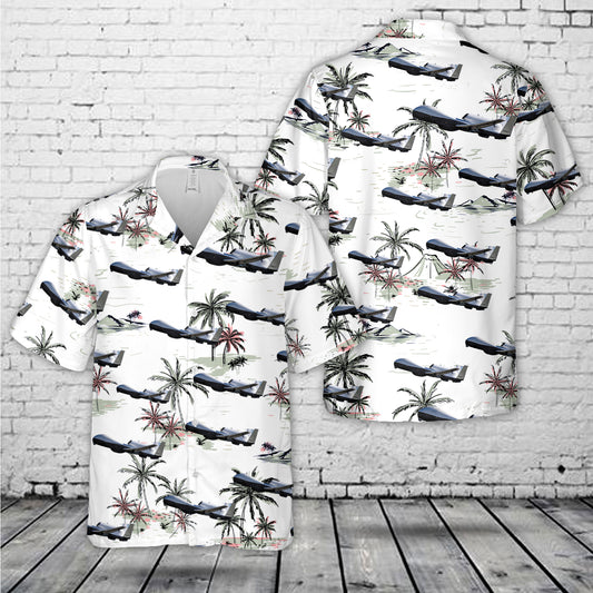 US Navy Northrop Grumman MQ-4C Triton Hawaiian Shirt