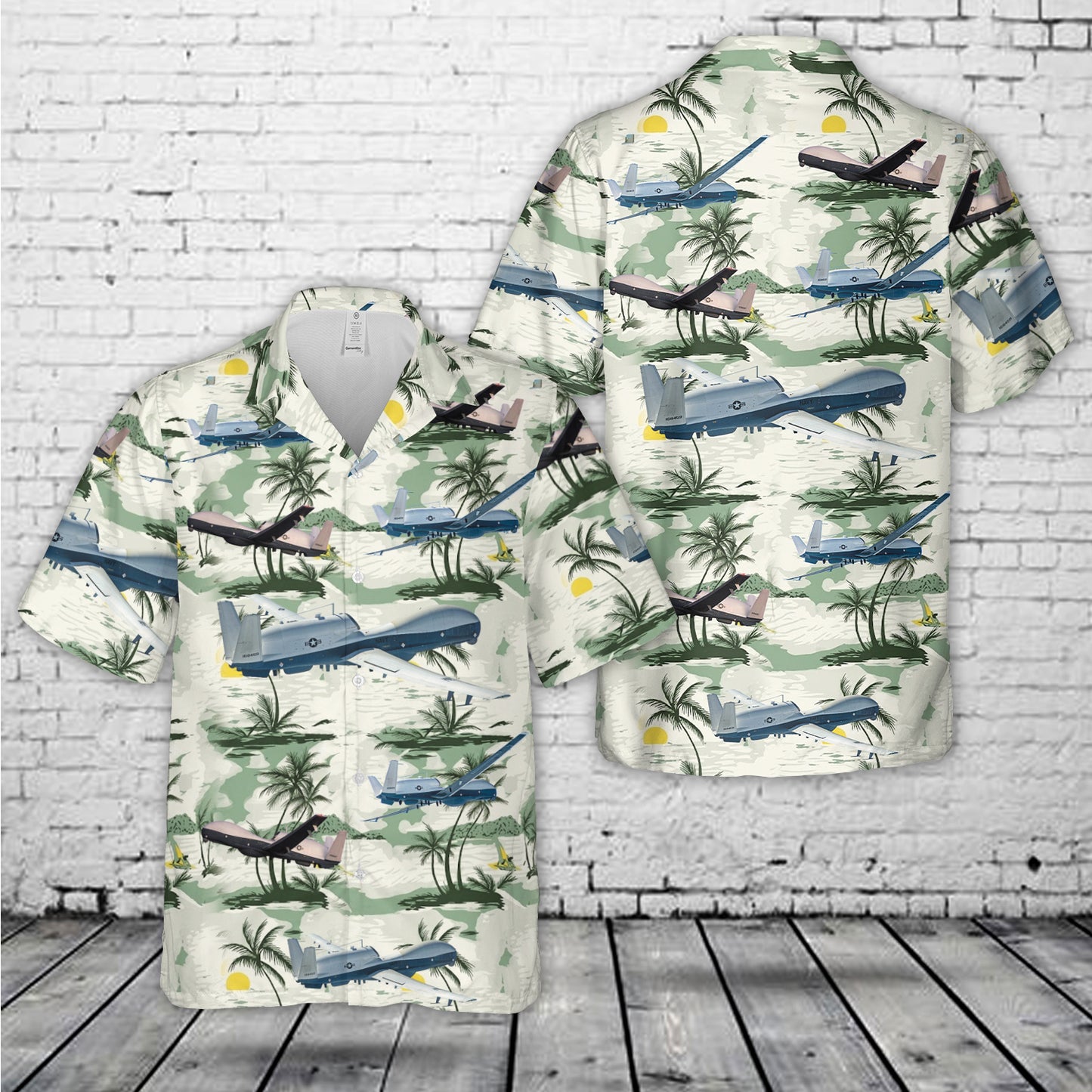 US Navy Northrop Grumman MQ-4C Triton Hawaiian Shirt
