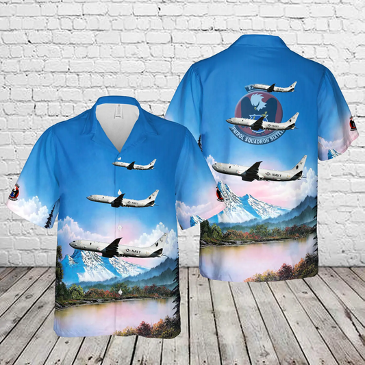 US Navy P-8A Poseidon Patrol Squadron (VP) 16 Hawaiian Shirt