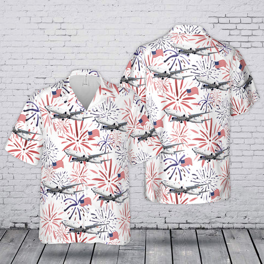 US Navy P-8 Poseidon 4th July 250th Anniversary 1776-2026 Hawaiian Shirt