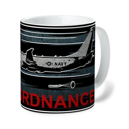 US Navy P-8 Poseidon Keep Calm And Release Ordnance Ceramic Mug (11oz)