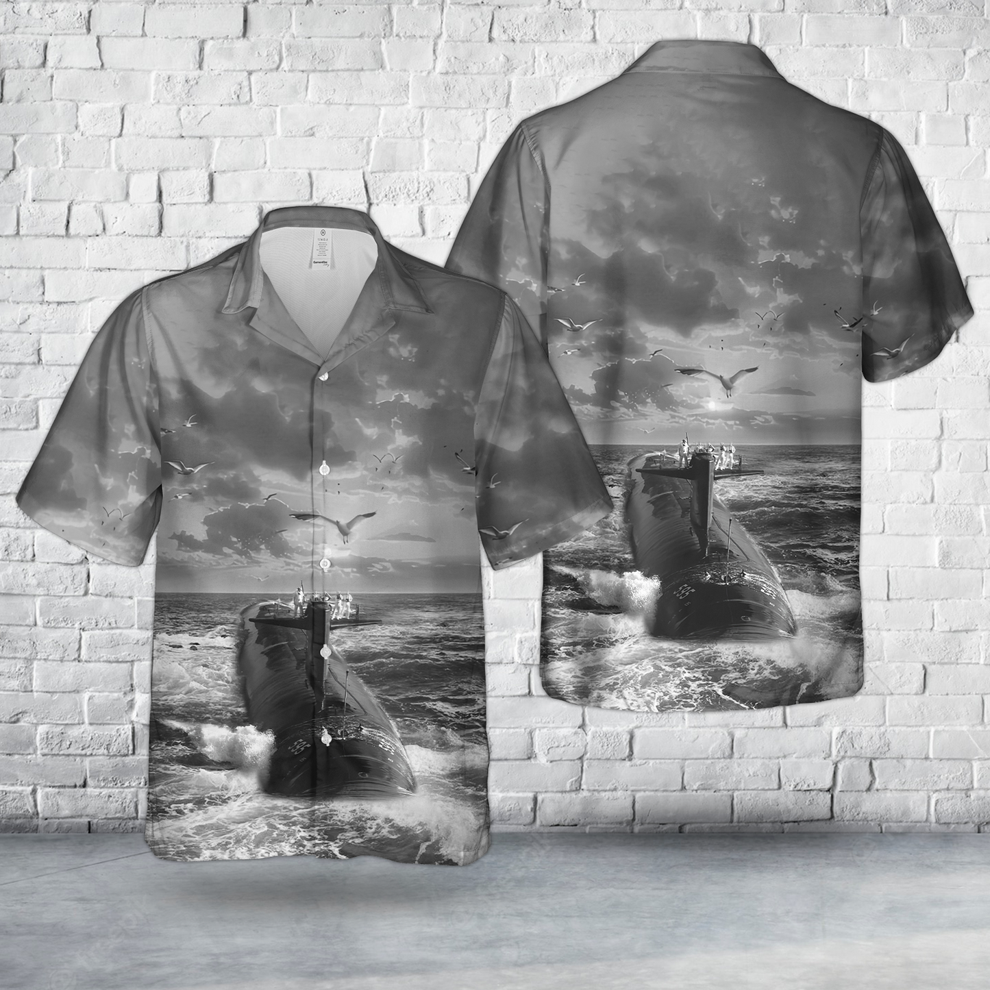 US Navy Permit-class submarine Hawaiian Shirt