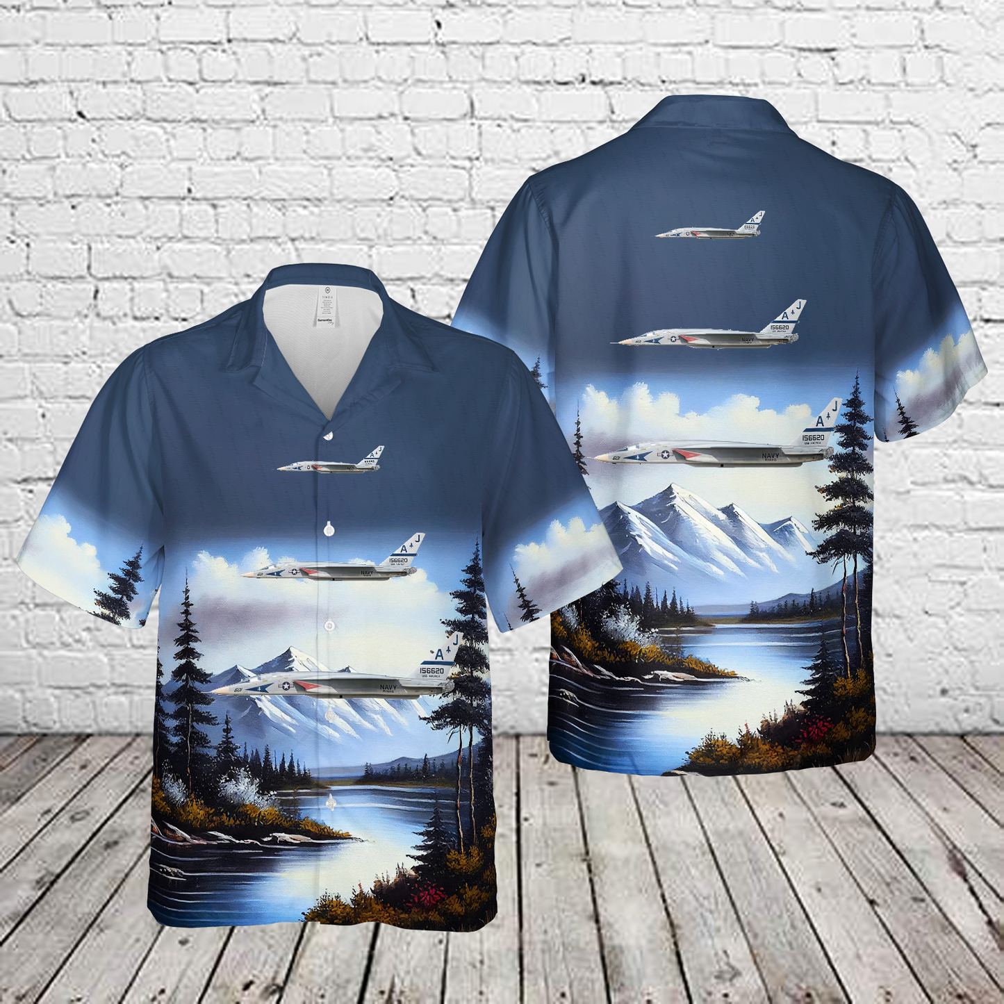 US Navy RA-5C Vigilante RVAH-6 Fleurs, AJ601 / 156620. CVW-8, USS America CV-66 - 1972 Hawaiian Shirt