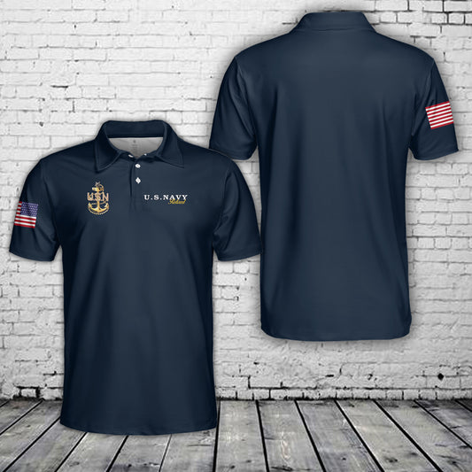 US Navy Retired Senior Chief Polo Shirt