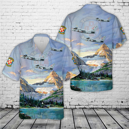 US Navy S-3B Viking VS-22 Checkmates, AA700 / 159732. CVW-17, 2007 Hawaiian Shirt