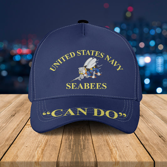 US Navy SEABEES Naval Construction Force (NCF) Baseball Cap
