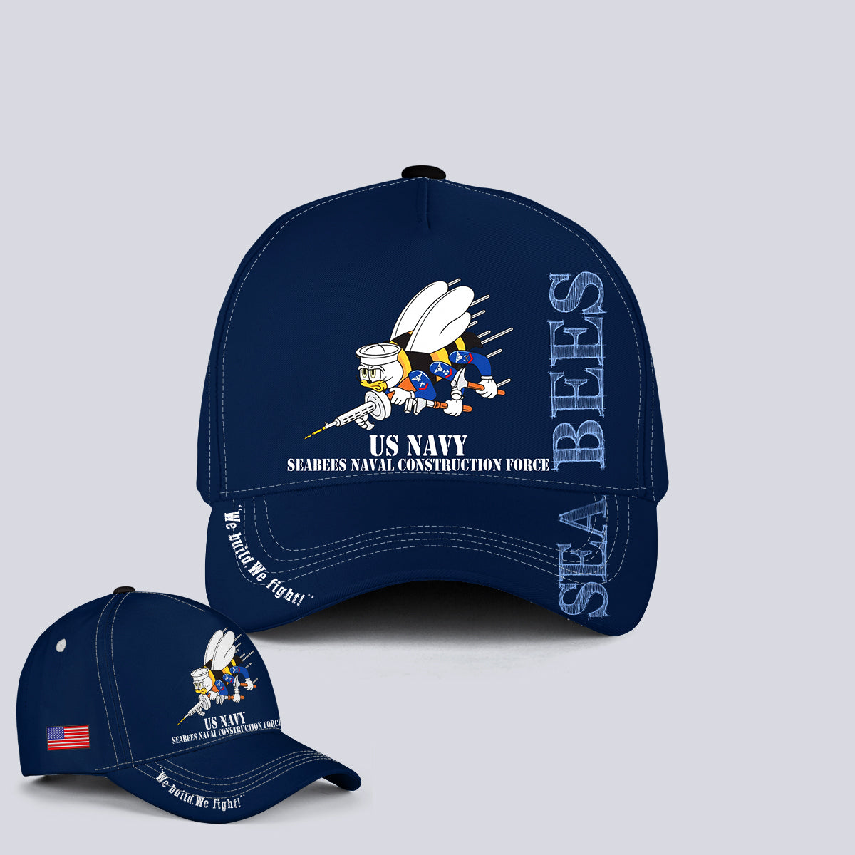 US Navy SEABEES Naval Construction Force (NCF) Baseball Cap