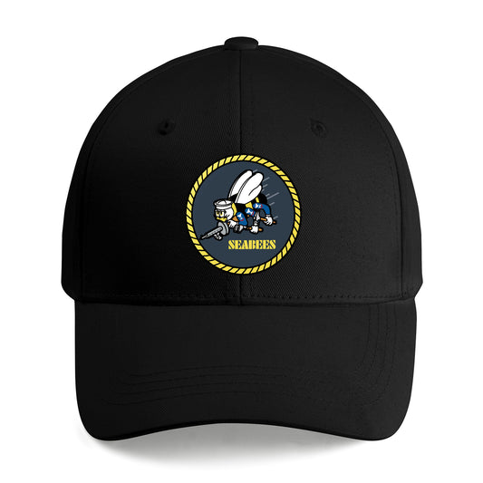 US Navy SEABEES Naval Construction Force (NCF) Embroidered Cap