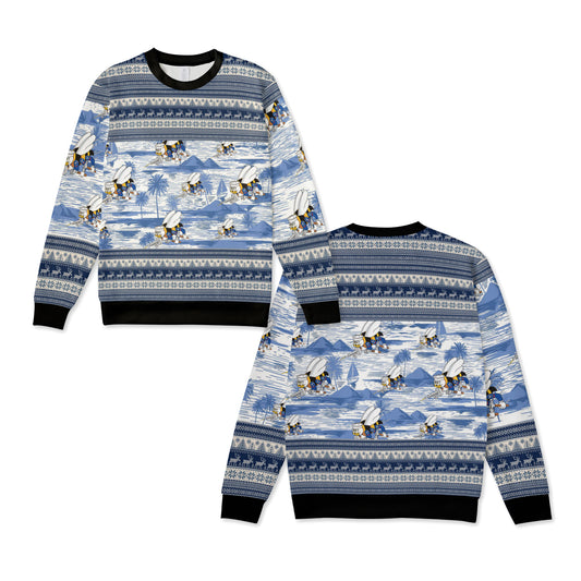 US Navy SEABEES Naval Construction Force (NCF) Knitted Sweater