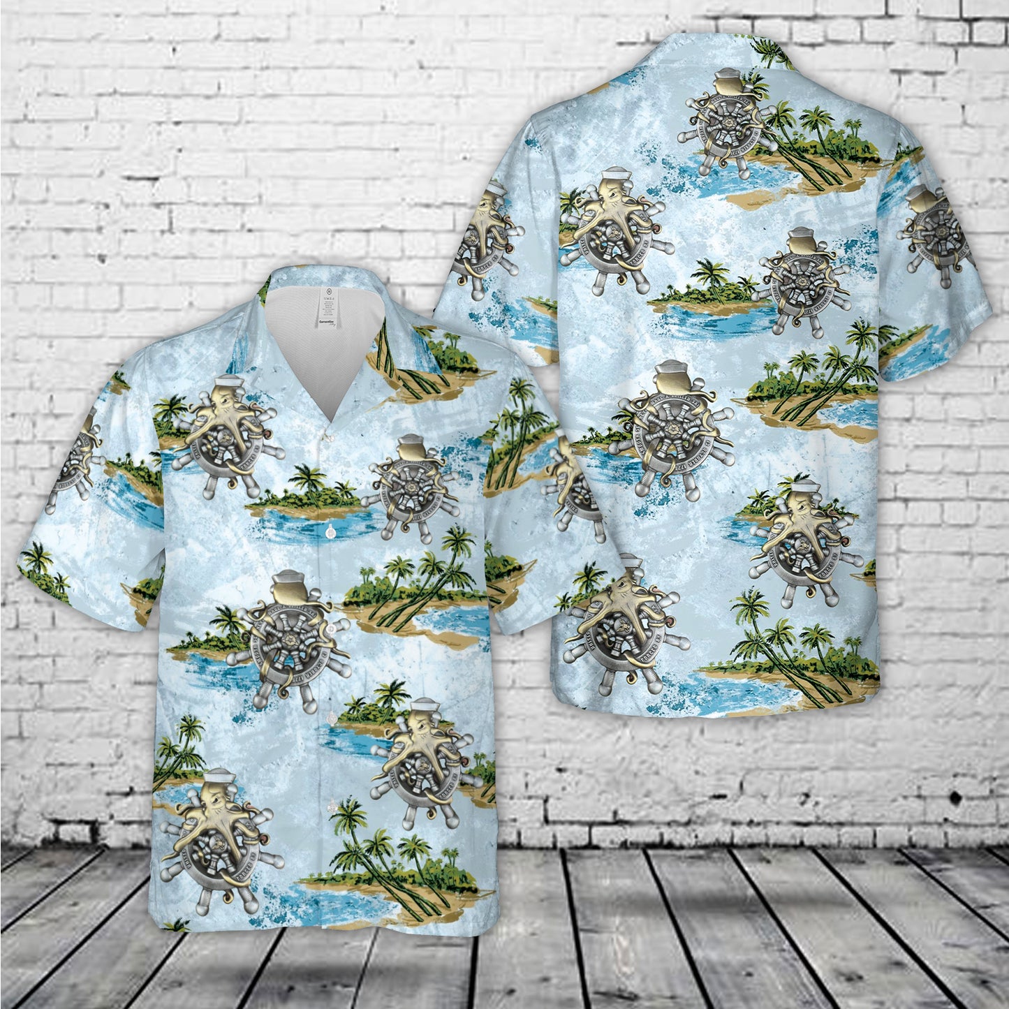 US Navy Sailor "Squid" Hawaiian Shirt