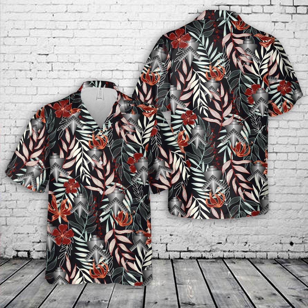 US Navy Seabee Builder BU Hawaiian Shirt