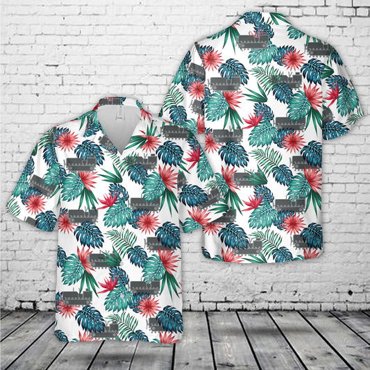 US Navy Seabee Equipment Operator (EO) Rate Insignia Hawaiian Shirt