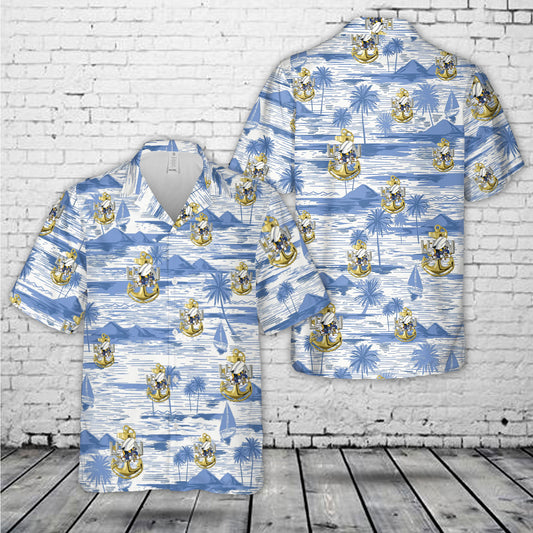 US Navy Seabees Chief Hawaiian Shirt