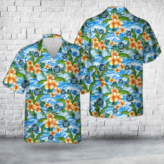 US Navy Seabees Enlisted Hawaiian Shirt