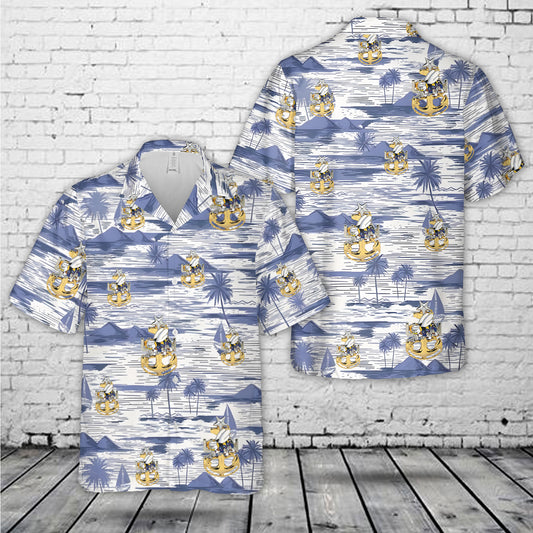 US Navy Seabees Senior Chief Hawaiian Shirt