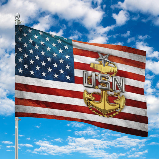 US Navy Senior Chief Flag