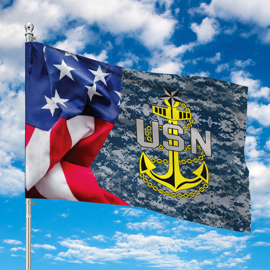 US Navy Senior Chief House Flag