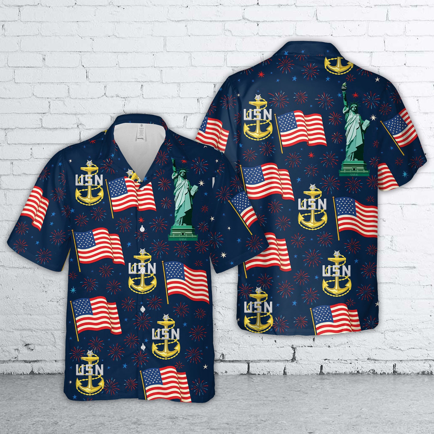 US Navy Senior Chief Petty Officer (SCPO), 4th Of July Hawaiian Shirt