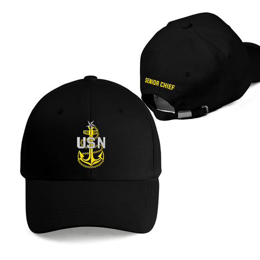 US Navy Senior Chief Petty Officer (SCPO) Embroidered Cap