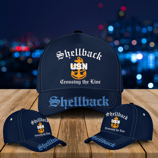 US Navy Shellback Crossing the Line Baseball Cap