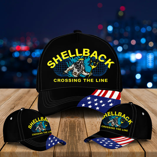 US Navy Shellback Shirt Navy Veteran Baseball Cap