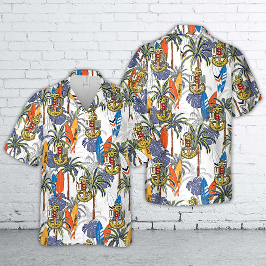 US Navy Snipes Chief Anchor Hawaiian Shirt