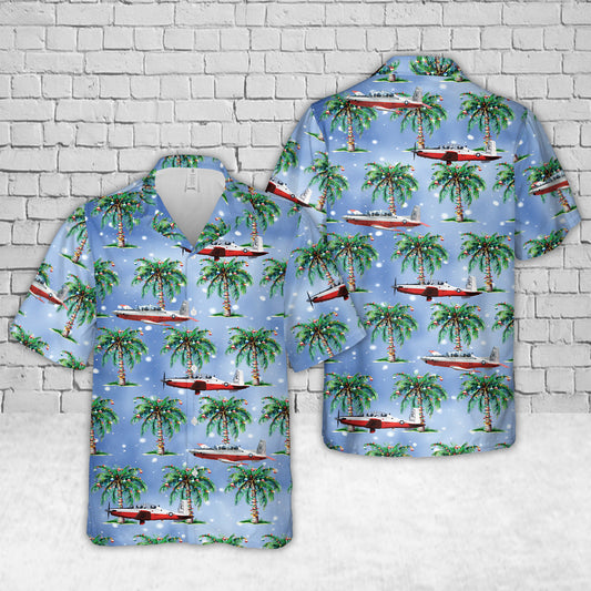US Navy T-6 Texan II Christmas Hawaiian Shirt